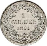 Reverse Gulden 1851