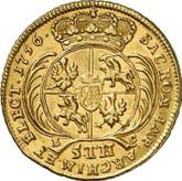 Reverse 5 Thaler (August d'or) 1756 EC Crown