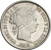 Obverse 20 Centavos 1868