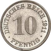 Obverse 10 Pfennig 1911 A