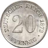 Obverse 20 Pfennig 1873 G