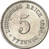 Obverse 5 Pfennig 1894 J