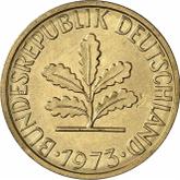 Reverse 5 Pfennig 1973 J