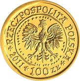 Obverse 100 Zlotych 2011 MW NR White-tailed eagle