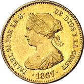 Obverse 4 Escudos 1867
