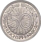 Reverse 50 Reichspfennig 1930 G