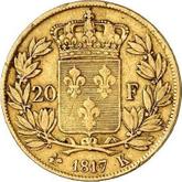 Reverse 20 Francs 1817 K