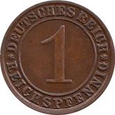 Obverse 1 Reichspfennig 1927 F
