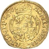 Reverse Ducat 1656 IC Portrait with Crown