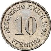 Obverse 10 Pfennig 1907 J