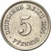 Obverse 5 Pfennig 1904 G