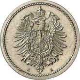 Reverse 5 Pfennig 1875 A