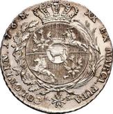 Reverse 1/2 Thaler 1768 IS Without ribbon in hair