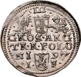 Reverse 3 Groszy (Trojak) 1597 IF Olkusz Mint