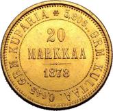 Reverse 20 Mark 1878 S