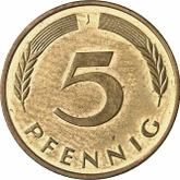 Obverse 5 Pfennig 1997 J