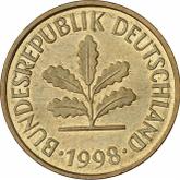Reverse 5 Pfennig 1998 G