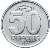 Obverse 50 Pfennig 1983 A