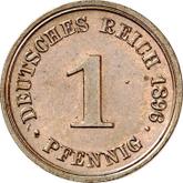 Obverse 1 Pfennig 1896 G