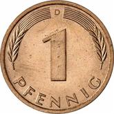Obverse 1 Pfennig 1983 D