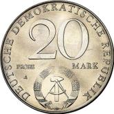 Reverse 20 Mark 1979 A Pattern 30 years of GDR
