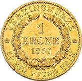 Reverse Krone 1857 B