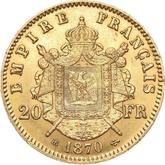 Reverse 20 Francs 1870 BB