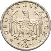 Obverse 2 Reichsmark 1927 J