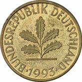 Reverse 10 Pfennig 1993 G
