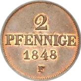Reverse 2 Pfennig 1848 F