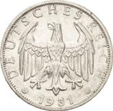 Obverse 2 Reichsmark 1931 G