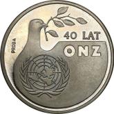 Reverse 1000 Zlotych 1985 MW Pattern 40 years of the UN