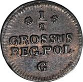 Reverse 1/2 Grosz 1766 G