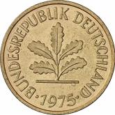 Reverse 5 Pfennig 1975 J