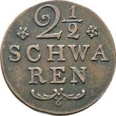 Reverse 2 1/2 Schwaren 1820