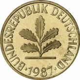 Reverse 10 Pfennig 1987 J