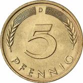 Obverse 5 Pfennig 1979 D