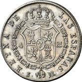 Reverse 4 Reales 1838 S DR