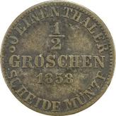 Obverse 1/2 Groschen 1858 B