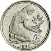 Reverse 50 Pfennig 1990 F