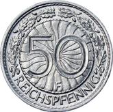 Reverse 50 Reichspfennig 1935 F
