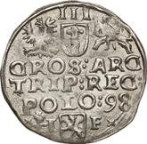 Reverse 3 Groszy (Trojak) 1598 IF Wschowa Mint