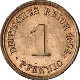 Obverse 1 Pfennig 1874 G