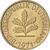 Reverse 5 Pfennig 1971 G