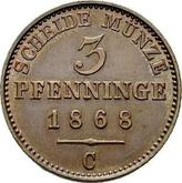 Reverse 3 Pfennig 1868 C