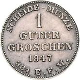 Reverse Groschen 1847 CvC Pattern