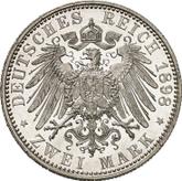 Reverse 2 Mark 1898 A Prussia