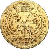 Reverse 10 Thaler (2 August d'or) 1756 EC Crown