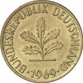 Reverse 10 Pfennig 1969 D