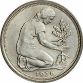 Reverse 50 Pfennig 1976 F